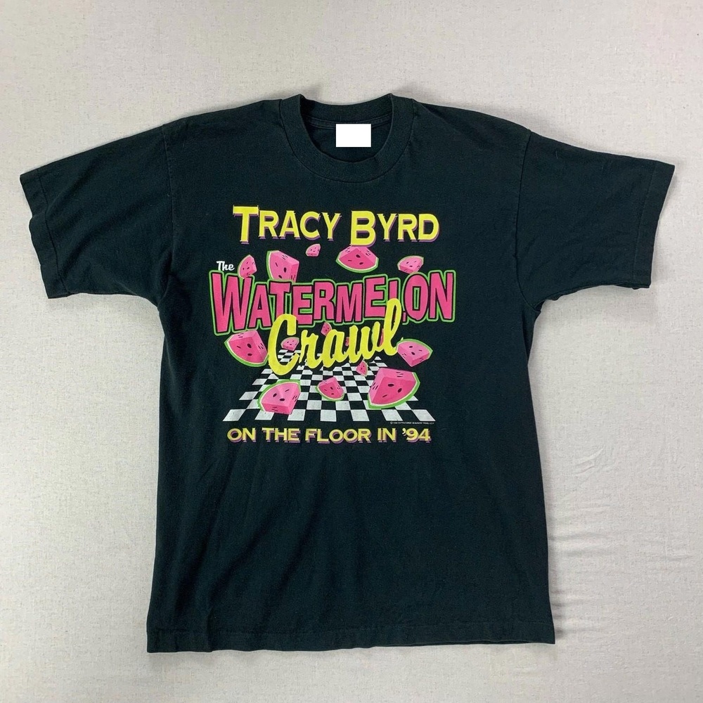Black Tracy Byrd Watermelon Crawl Country Band T-Shirt